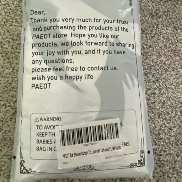 New! Halloween Bat Shower Curtain with Hooks - Spooky Backdrop! - Picture 6 of 7